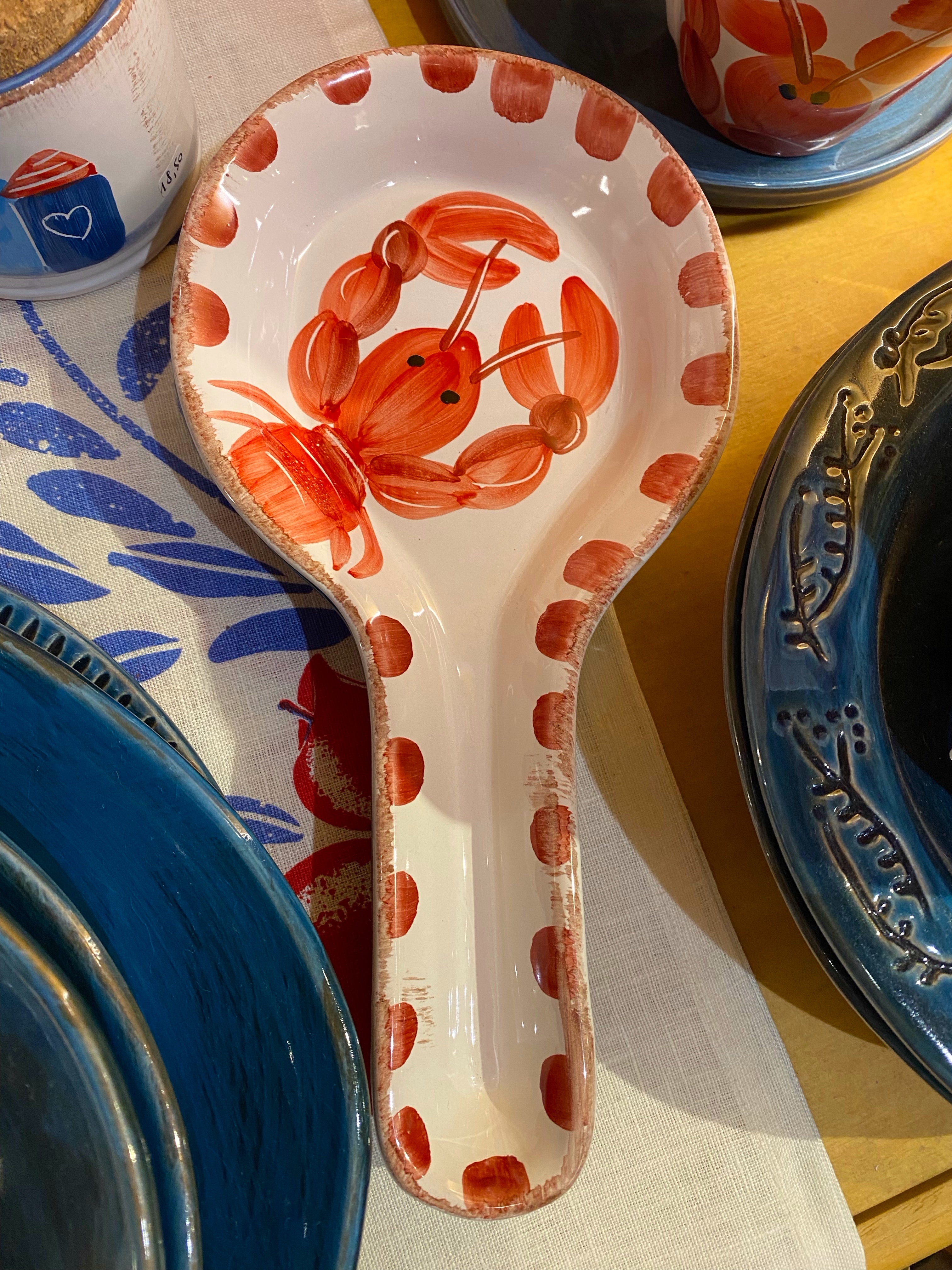 Poggia mestolo decoro aragosta