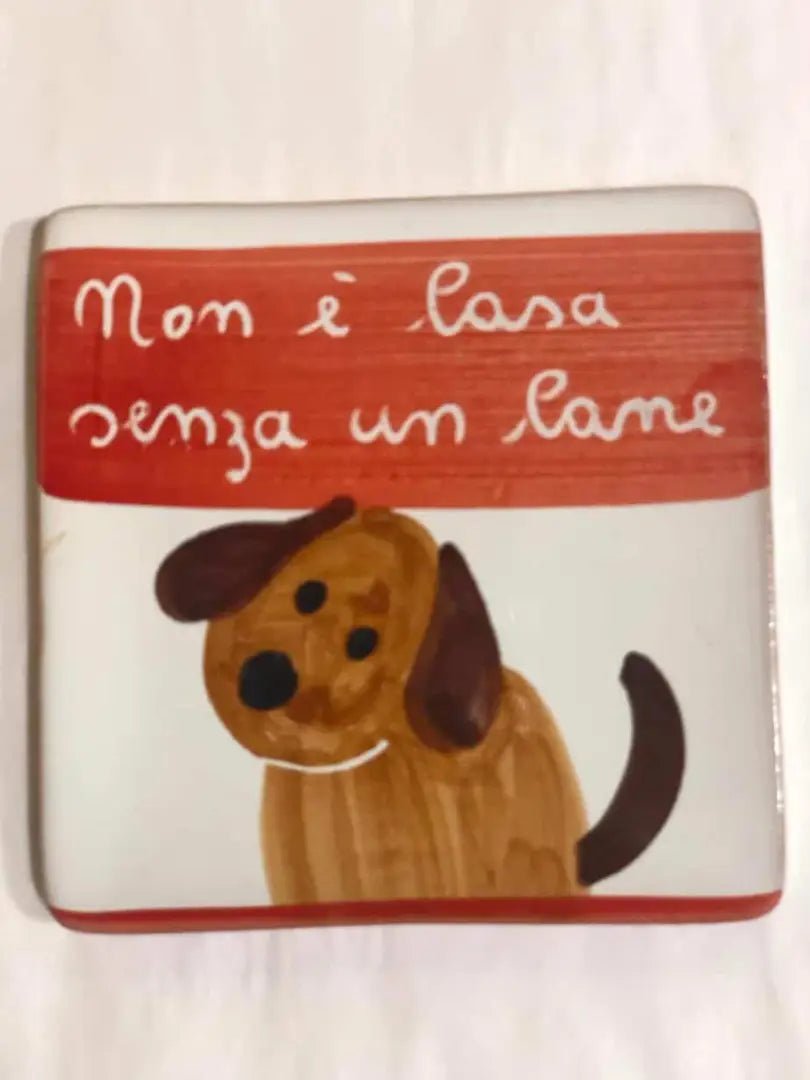 Mattonella "Non è casa senza un cane" - La Gabbianella Venezia
