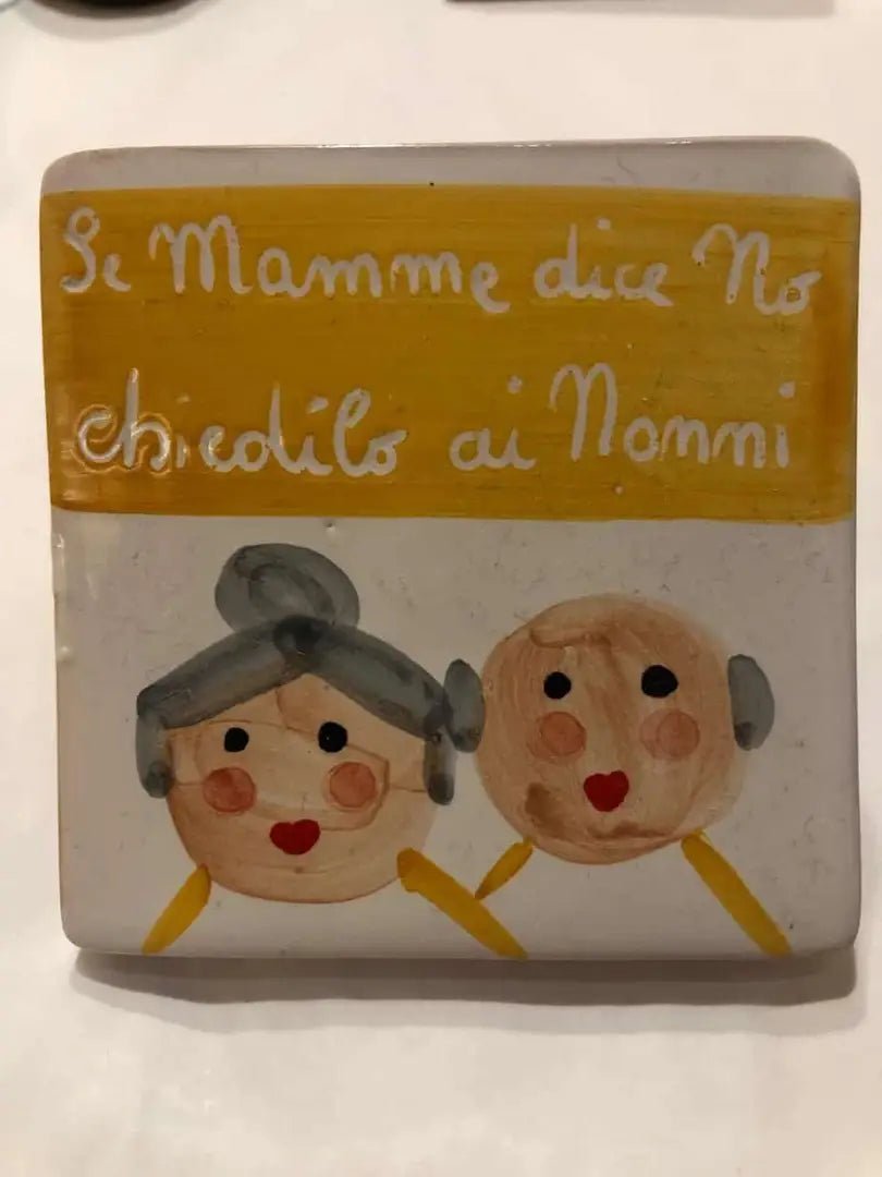 Mattonella "Se la Mamma dice No chiedilo ai Nonni" - La Gabbianella Venezia
