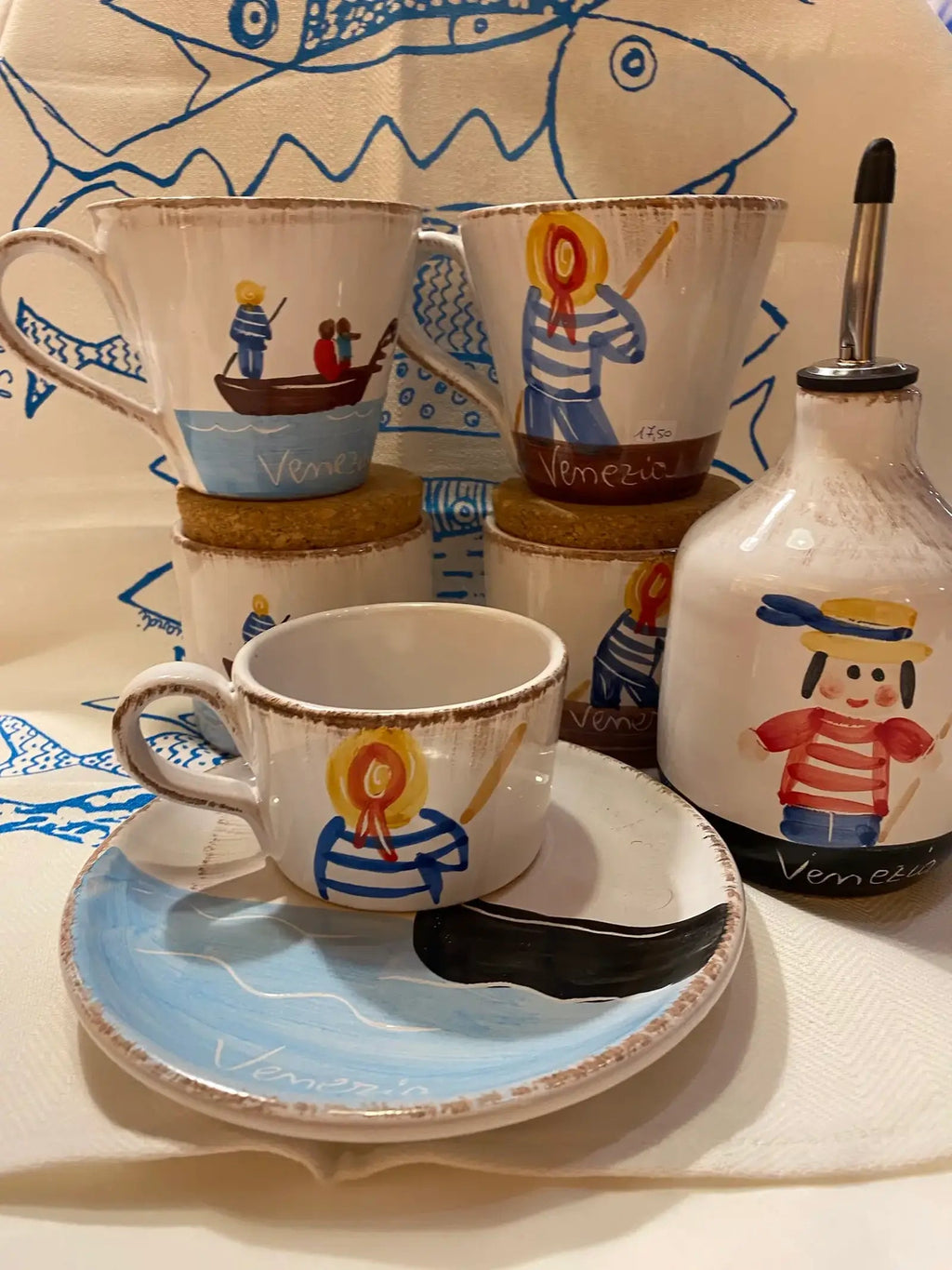 Mug gondoliere di spalle - La Gabbianella Venezia