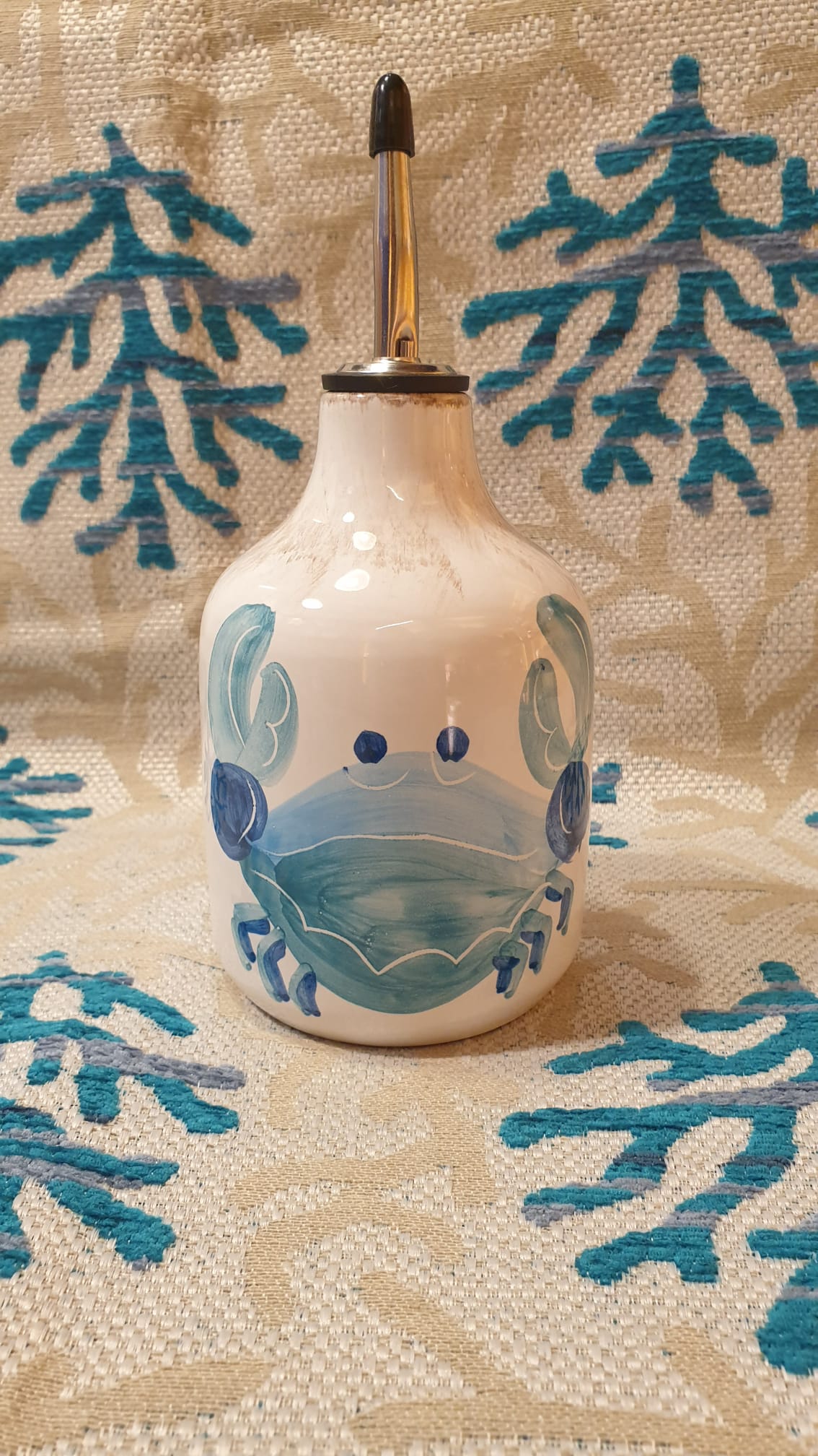 Oliera decoro granchio - La Gabbianella Venezia