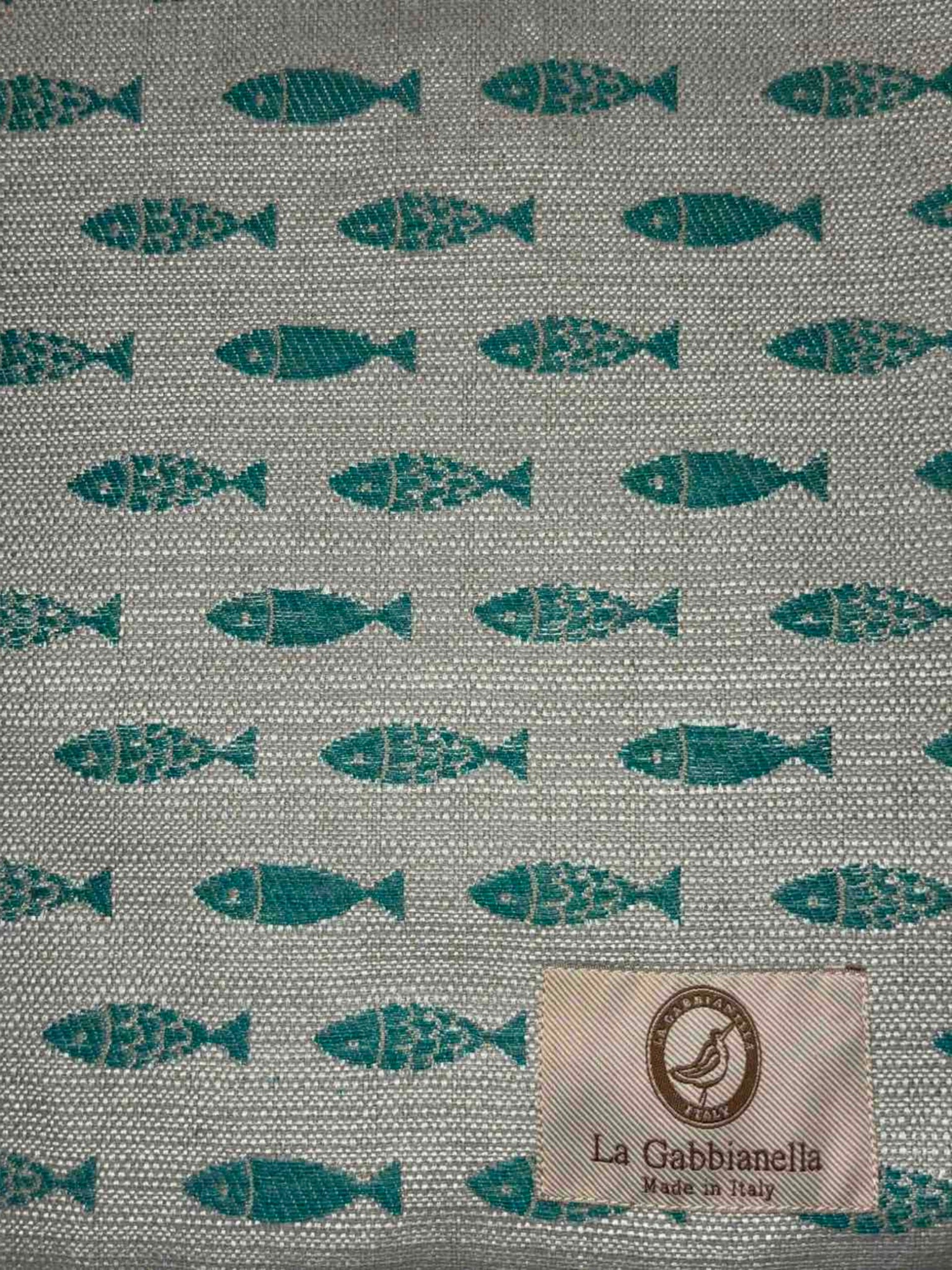 Pesciolini Turchese fondo chiaro - La Gabbianella Venezia