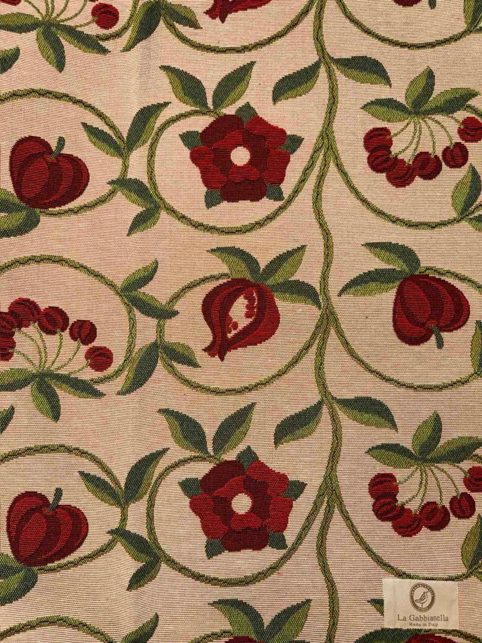 Quattro Stagioni fiori rossi e verdi - La Gabbianella Venezia