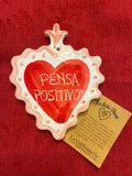 Scaldapane e sottopentola cuore”Pensa Positivo” - La Gabbianella Venezia
